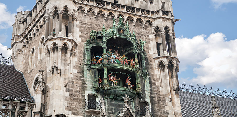 Rathaus-Glockenspiel of New Town Hall is a tourist attraction in Munich